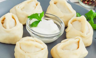 манты в микроволновке