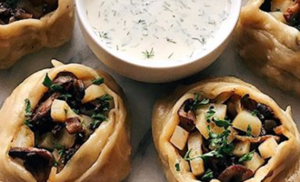 Манты с картошкой