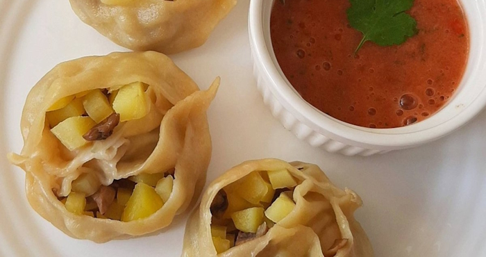 Манты с картошкой