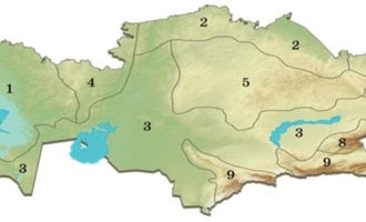 Физико-географическое районирование Казахстана